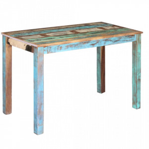 Masa bucatarie din lemn masiv reciclat, 115x60x76 cm - V243451V