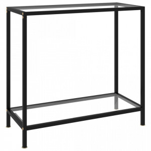 Masa consola, transparent, 80 x 35 x 75 cm, sticla securizata - V322831V