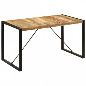 Masa de bucatarie, 140x70x75 cm, lemn masiv de mango - V247420V