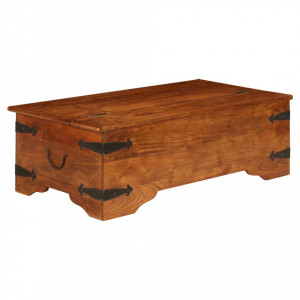 Masa de cafea 110x55x35 cm, lemn masiv acacia, finisaj sheesham - V245654V