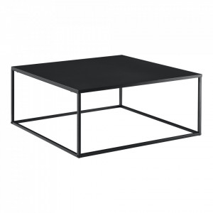 Masuta cafea, 38 x 85 x 85 cm, metal, negru - P71742609