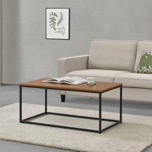 Masuta cafea, 45 x 100 x 55 cm, efect lemn nuanta inchisa - P77015995