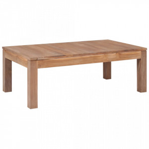 Masuta de cafea, 110x60x40 cm, lemn de tec cu finisaj natural - V246955V