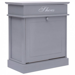 Pantofar, gri, 50 x 28 x 58 cm, lemn de paulownia - V284084V