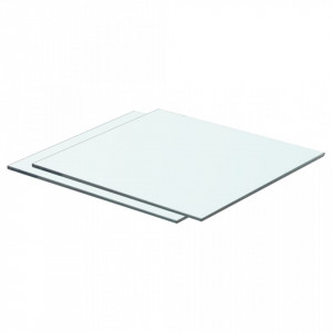 Rafturi, 2 buc., 40 x 30 cm, panouri sticla transparenta - V3051556V