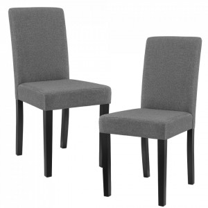 Scaune bucatarie, set 2 buc, gri - P55002930