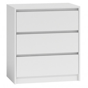 TECOA128 - Comoda 70 x 43 x 78 cm, Alb-Mat