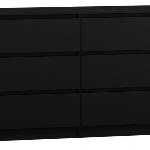 TECON105 - Comoda 138 x 40 x 77 cm, Negru-Mat