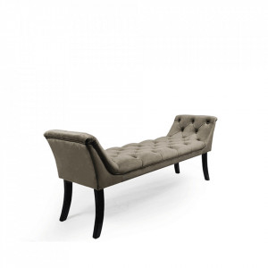 Bancă, băncuţă catifea verde, 117 cm - TP290575
