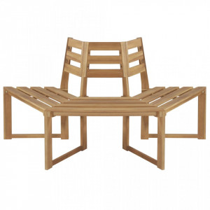 Banca de copac semihexagonala 160 cm lemn masiv de acacia - V44251V