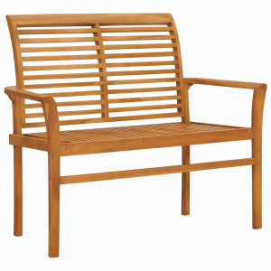 Banca de gradina, 112 cm, lemn masiv de tec - V47407V
