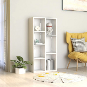 Biblioteca, alb extralucios, 50 x 25 x 106 cm, PAL - V801113V