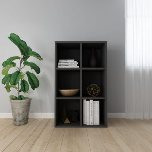 Biblioteca/Servanta, negru, 66 x 30 x 97,8 cm, PAL - V800343V