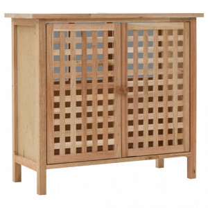 Dulap de chiuveta, lemn masiv de nuc, 66 x 29 x 61 cm - V247097V