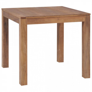 Masa, lemn masiv de tec cu finisaj natural, 82 x 80 x 76 cm - V246954V