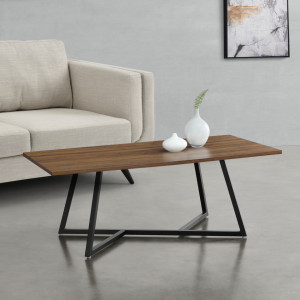 Masuta cafea, 120 x 60 x 45 cm, efect lemn nuanta inchisa - P77062379