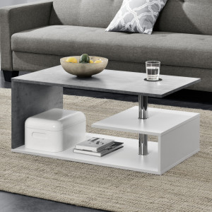 Masuta cafea, alb/efect beton - P59277688