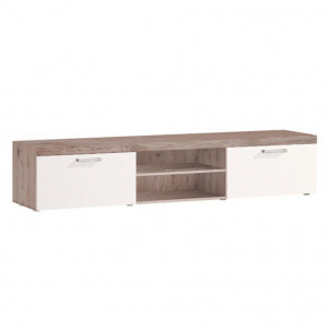 Măsuţă, masă, comodă TV, maro și crem - TP237232
