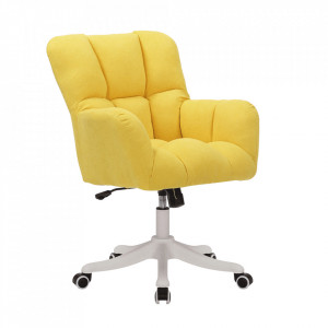 Scaun de birou, galben, 64x67x89,5-99,5 cm - TP297284