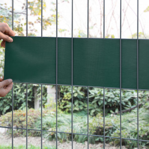 Set 4 bucati folie gard Jesteburg 140 m PVC verde mat (RAL 6005) - P79660028
