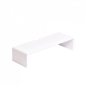 Suport monitor, bambus, alb, 60 cm - TP300675