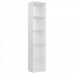 Biblioteca, alb extralucios, 40 x 30 x 189 cm, PAL - V800960V