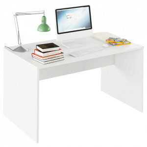 Birou, măsuţă, masă PC albă, 140 cm - TP260724