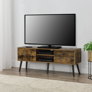 Comoda TV efect lemn nuanta inchisa - P73649696