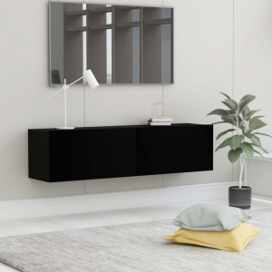 Comoda TV, negru, 120 x 30 x 30 cm, PAL - V801491V