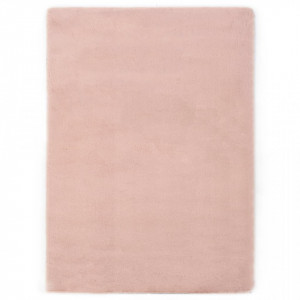 Covor, roz invechit, 120 x 160 cm, blana ecologica de iepure - V285084V