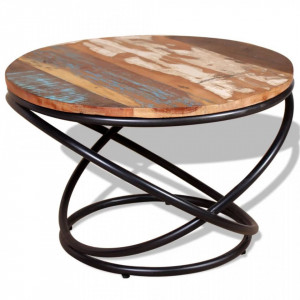 Masuta de cafea din lemn masiv reciclat 60 x 60 x 40 cm - V244015V