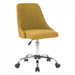Scaun de birou, galben, 48x57x78-88 cm - TP279345
