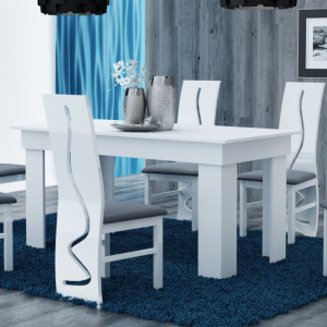 TEMAA101 - Masa fixa 160 x 80 x 75 cm - Alb-Mat