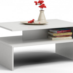 TEMCA107 - Masuta cafea 60 x 90 x 45 cm - Alb-Mat