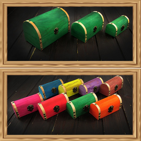 Cadou personalizat mesaj in sticla in cufar mic verde