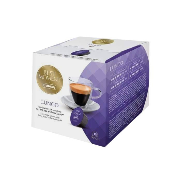 Caffitaly Capsule Cafea BEST MOMENT LUNGO, tip Dolce Gusto, set 16buc