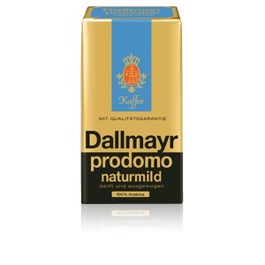 Cafea boabe Dallmayr Prodomo Naturmild, 500g, 100%Arabica, Aciditate Redusa, Pentru Filtru