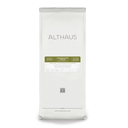 Althaus Loose Tea Arabisher Sheik: ceai verde aromat, ceai vrac, punga 250g