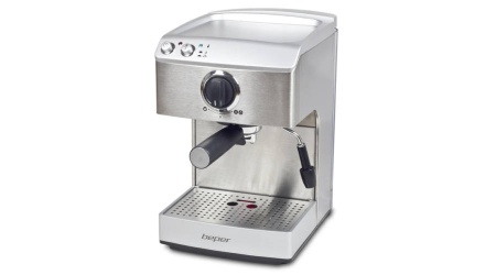 Espressor Electric Beper, 1.7l, 15bar, 1250W, Corp din Otel, Dispozitiv Spumare Lapte