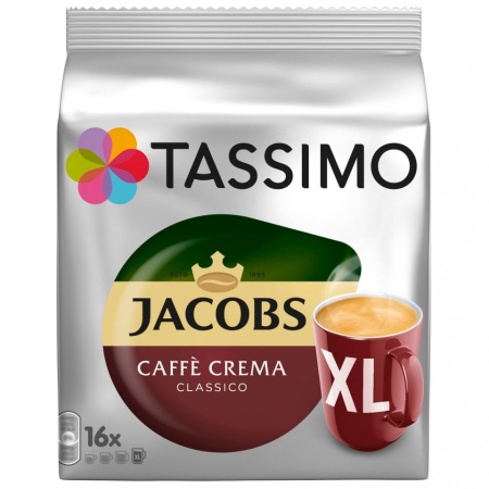 Capsule cafea Tassimo Caffe Crema XL, 16 capsule, 132.6 grame