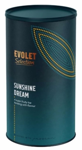 Ceai EVOLET Selection Infuzie TUB - Sunshine Dream, 250g ceai in tub din carton, selectie de fructe