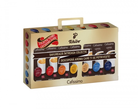 PACHET PROMOTIONAL 6+1 GRATIS! Pachet Capsule Cafea Cafissimo Collection - 7 Sortimente, 70 capsule, 501g