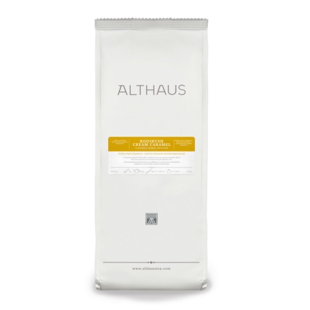 Althaus Loose Tea Rooibosh Cream Caramel: rooibosh aromat, ceai vrac, punga 250g