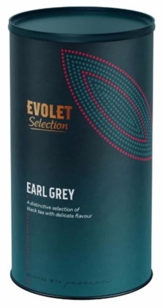 Ceai EVOLET Selection infuzie TUB - Earl Grey. 250g Ceai In Tub Din Carton, Ceai Negru