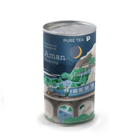 Pure Tea Bio Loose Aman Darjeeling - ceai negru in cutie, 120gr