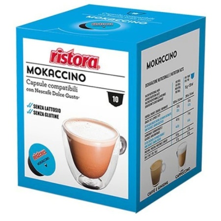 Ristora Capsule Cafea Mokaccino, tip Dolce Gusto, set-10 buc