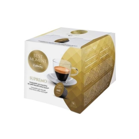 Caffitaly Capsule Cafea BEST MOMENT SUPREMO, tip Dolce Gusto, set – 16buc