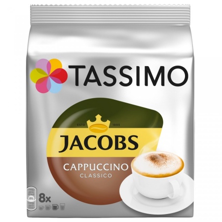 Capsule cafea Tassimo Cappucino, 8 capsule, 260 grame
