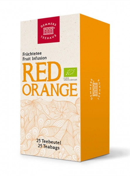 Ceai Demmers Quick-T Bio Organic Red Orange, 25 plicuri, 75 grame