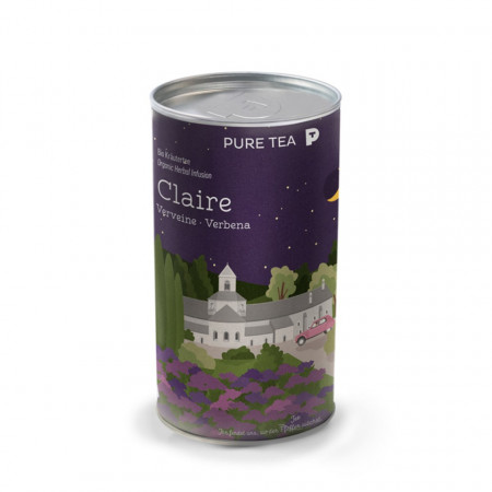 Pure Tea Bio Loose Claire Verbena - infuzie de plante cu note de citrice, la cutie, 90gr